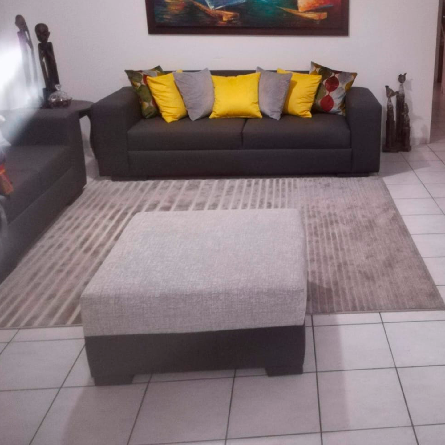 Alfombra color gris