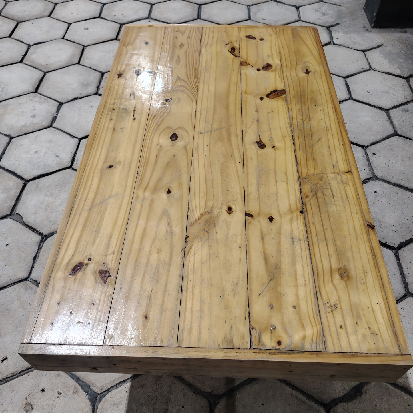Mesa de centro estilo rústica