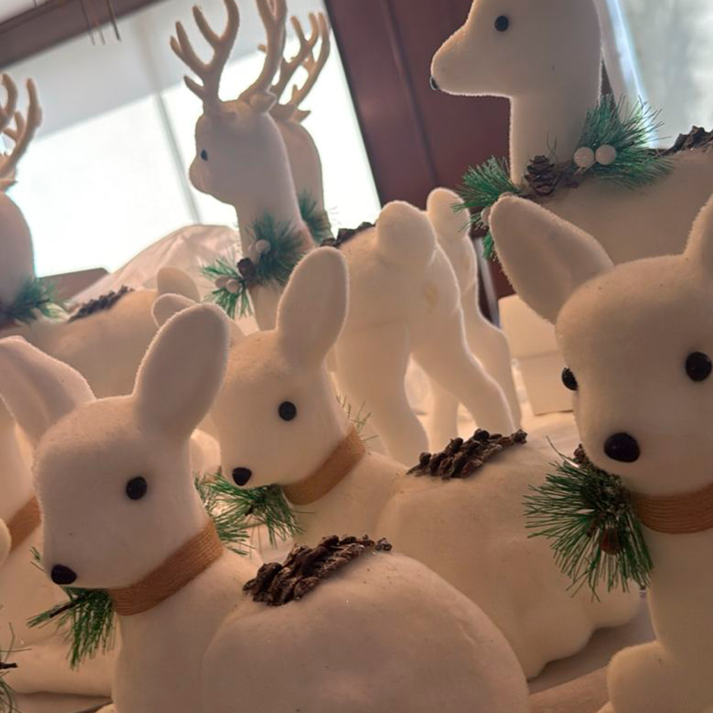 Set de 8 Renos Decorativos Navideños