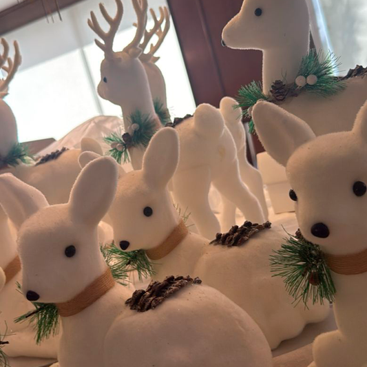 Set de 8 Renos Decorativos Navideños